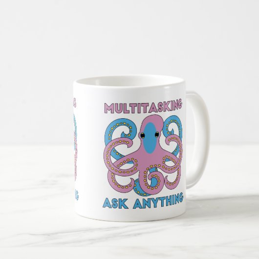 おもしろい数々の頼タコ コーヒーマグカップ (正面右)