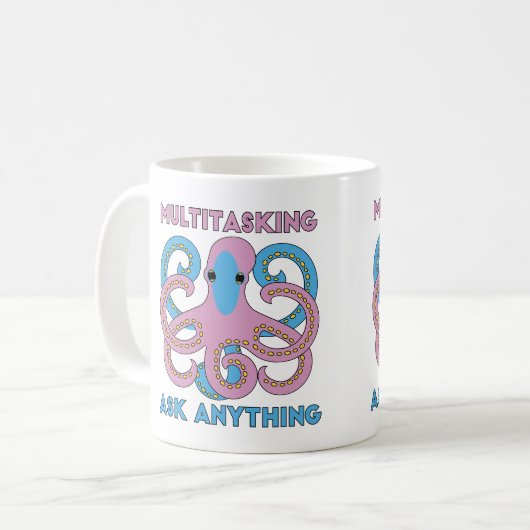 おもしろい数々の頼タコ コーヒーマグカップ (正面左)