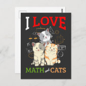 おもしろい数学と猫好きの動物科学教師 ポストカード (正面/裏面)