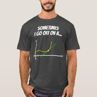 おもしろい数学の接線ギフト高校の数学D Tシャツ