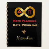 おもしろい数学先生の問題のパーソナライユーモアのあるズ プランナー手帳 (正面)