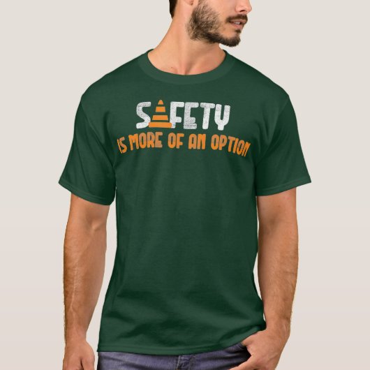 おもしろい整備士の安全車の標識 Tシャツ (正面)