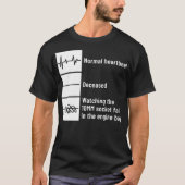 おもしろい整備士ハートビート10 mmソケットの使用時 tシャツ (正面)