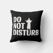 "おもしろい文字で枕を邪魔しなはっきりしたい クッション (裏面)