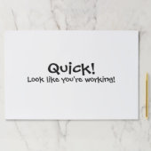 おもしろい文字の会社員Desk Scratch ペーパーパッド (インサイチュ)