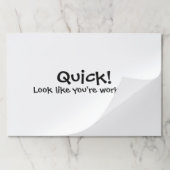 おもしろい文字の会社員Desk Scratch ペーパーパッド (折り畳み)