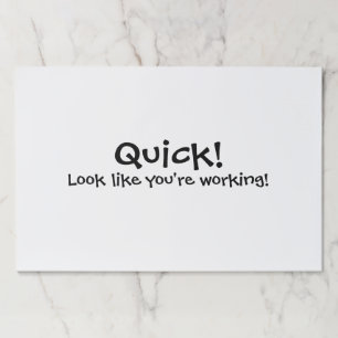 おもしろい文字の会社員Desk Scratch ペーパーパッド
