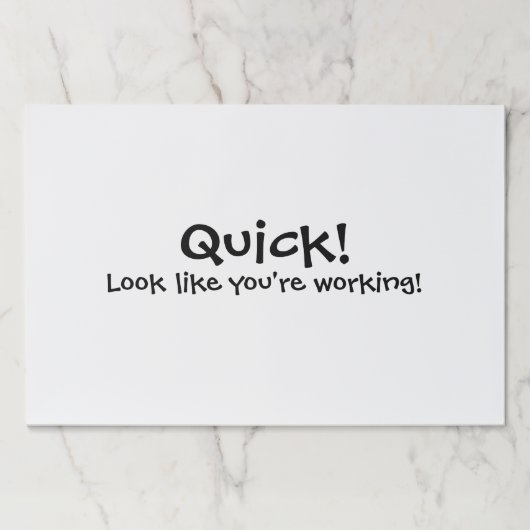 おもしろい文字の会社員Desk Scratch ペーパーパッド (正面)