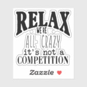 おもしろい文字は全て競争熱狂するではない シール (シート)