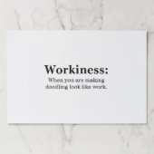 おもしろい文字オフィスのユーモアのデスクのサイズのスクラッチ ペーパーパッド (正面)