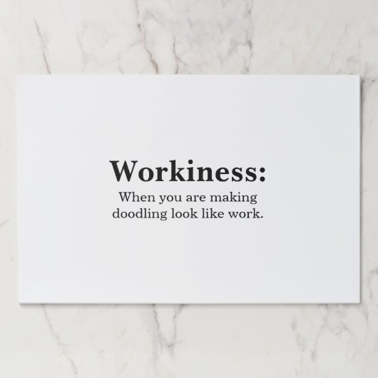 おもしろい文字オフィスのユーモアのデスクのサイズのスクラッチ ペーパーパッド (正面)