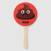 おもしろい文字カスタムウンチハンドファン ハンドファン (裏面)