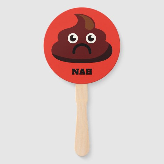 おもしろい文字カスタムウンチハンドファン ハンドファン (裏面)