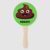 おもしろい文字カスタムウンチハンドファン ハンドファン (正面)