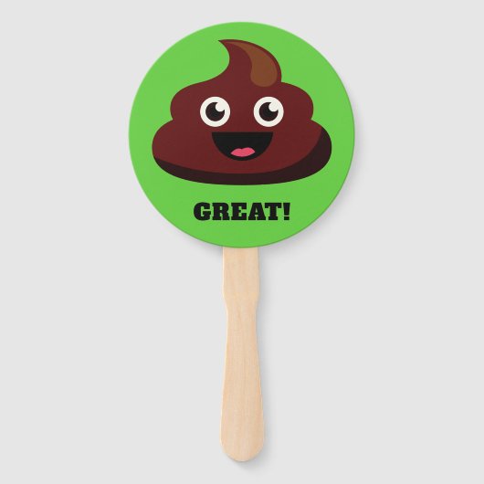 おもしろい文字カスタムウンチハンドファン ハンドファン (正面)