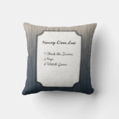 おもしろい文字カスタムハニードハニードハニードハニードハニードー クッション (裏面)