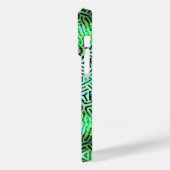 おもしろい文字クールグリーン&ブルー Case-Mate iPhoneケース (裏面 / 左)