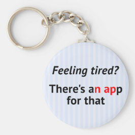 おもしろい文字ストライプギーク キーホルダー