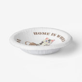 おもしろい文字ホームは猫がコップに入っている場所 ペーパーボウル (傾斜あり)