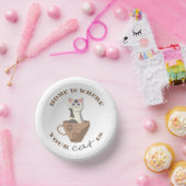 おもしろい文字ホームは猫がコップに入っている場所 ペーパーボウル (パーティー)