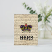 おもしろい文字&クラウン ポストカード (スタンド正面)