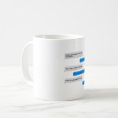 おもしろい文字 コーヒーマグカップ (正面左)