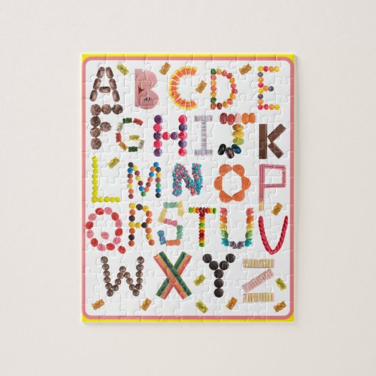 おもしろい文字 ジグソーパズル (縦)