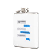 おもしろい文字 フラスク (左)