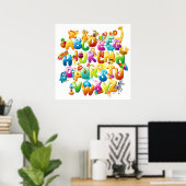 おもしろい文字 ポスター (ホームオフィス)