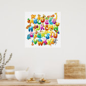 おもしろい文字 ポスター (キッチン)