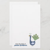 おもしろい文房具パーソナライズされた 便箋 (正面/裏面)