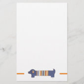 おもしろい文房具 – Dachshund #1 便箋 (正面)