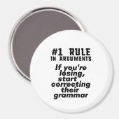 おもしろい文法ユーモアのある引用文英語先生 マグネット (正面/裏面)