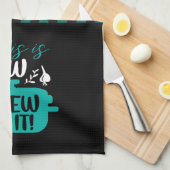 おもしろい料理これが格子模様を作る方法 キッチンタオル (四つ折り)