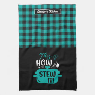 おもしろい料理これが格子模様を作る方法 キッチンタオル