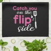 おもしろい料理パンは裏返し側のプレイドであなたをキャッチ キッチンタオル (折り畳み)