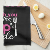 おもしろい料理パンは裏返し側のプレイドであなたをキャッチ キッチンタオル (四つ折り)