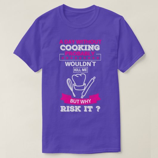 おもしろい料理引用文 Tシャツ (デザイン正面)
