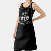 おもしろい料理男性へエプロン – 'Dude料理食品' エプロン (インサイチュ)