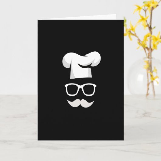 おもしろい料理 カード (黄色い花)