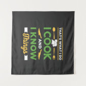 おもしろい料理 タペストリー (正面(横))