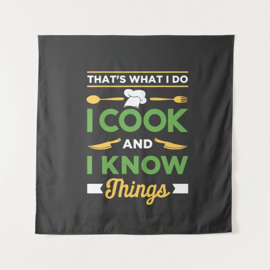 おもしろい料理 タペストリー (正面)