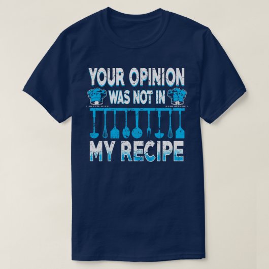 おもしろい料理 Tシャツ (デザイン正面)