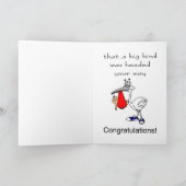 おもしろい新しい赤ちゃんおめでとう カード (内部)