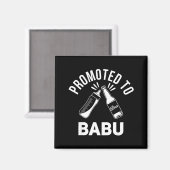 おもしろい新じいちゃん妊娠発表が話題に マグネット (正面/裏面)