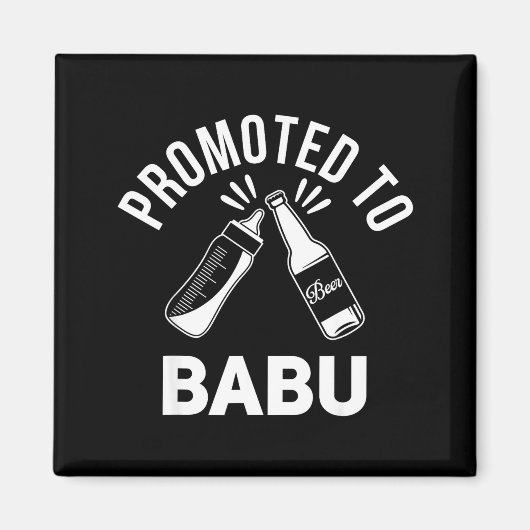 おもしろい新じいちゃん妊娠発表が話題に マグネット (正面)