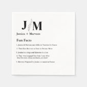 おもしろい新婚のモダン結婚napki スタンダードカクテルナプキン (正面)