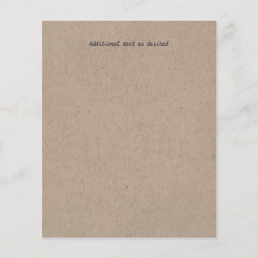 おもしろい新婦素朴結婚式の招待手描き (裏面)