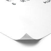 おもしろい新婦素朴結婚式棒人間たち ポスター (角)