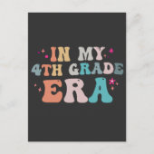 おもしろい新学期は私の4年生の時代先生 ポストカード (正面)